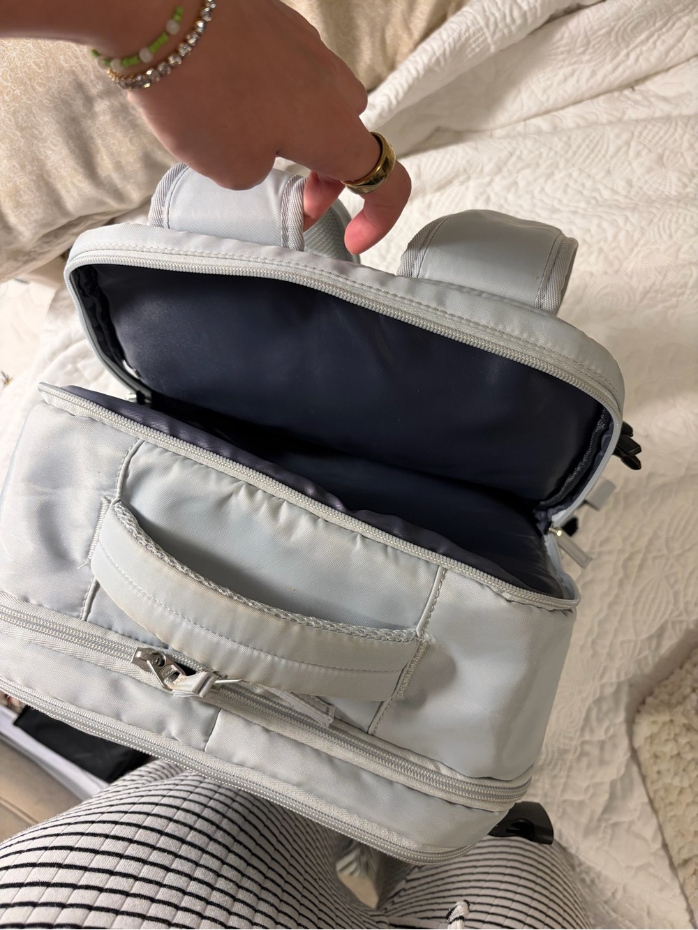 Light Blue Travel Backpack - Picture 10 of 15